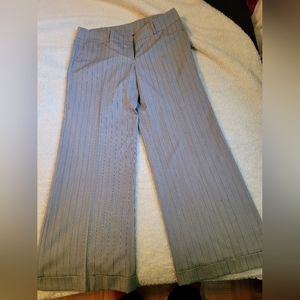 Size 8ish - Naf Naf grey dress pants with pinstripes
